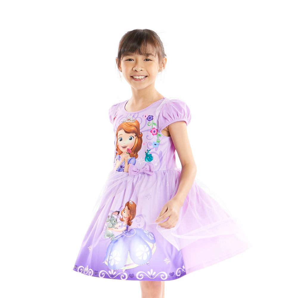 ชุดกระโปรงผ้ายืด SOFIA ม่วง 9 ปี