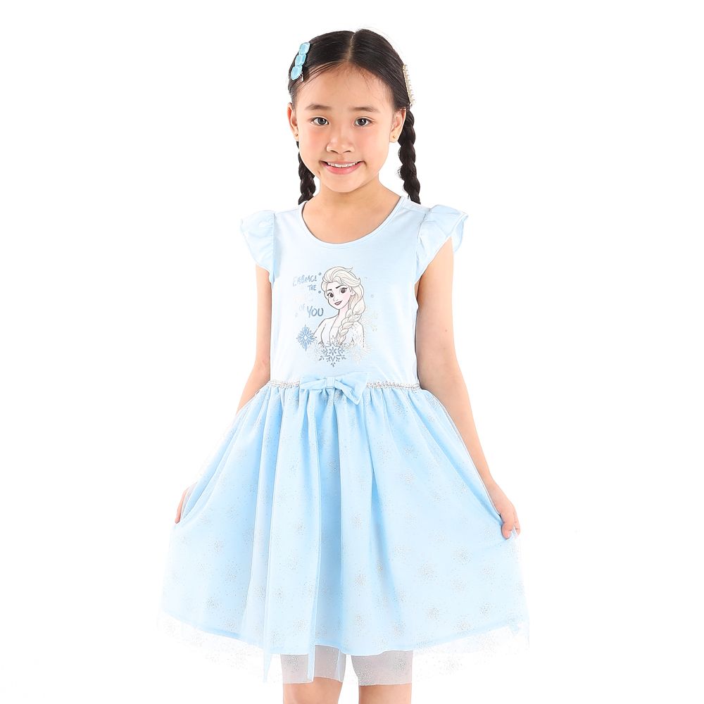 DISNEY KNIT DRESS FROZEN BLUE 5 YEAR