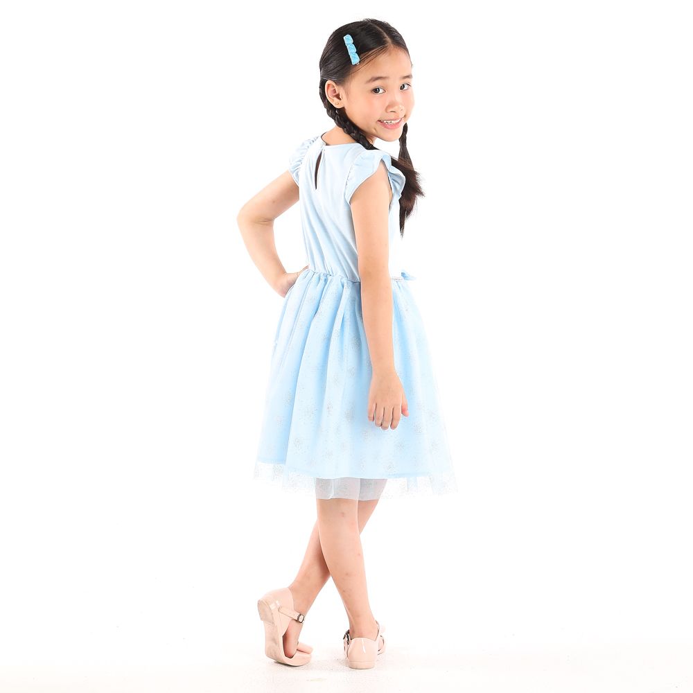 DISNEY KNIT DRESS FROZEN BLUE 5 YEAR