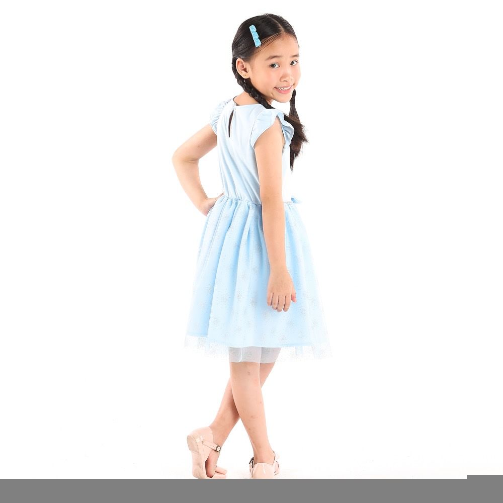 DISNEY KNIT DRESS FROZEN BLUE 5 YEAR