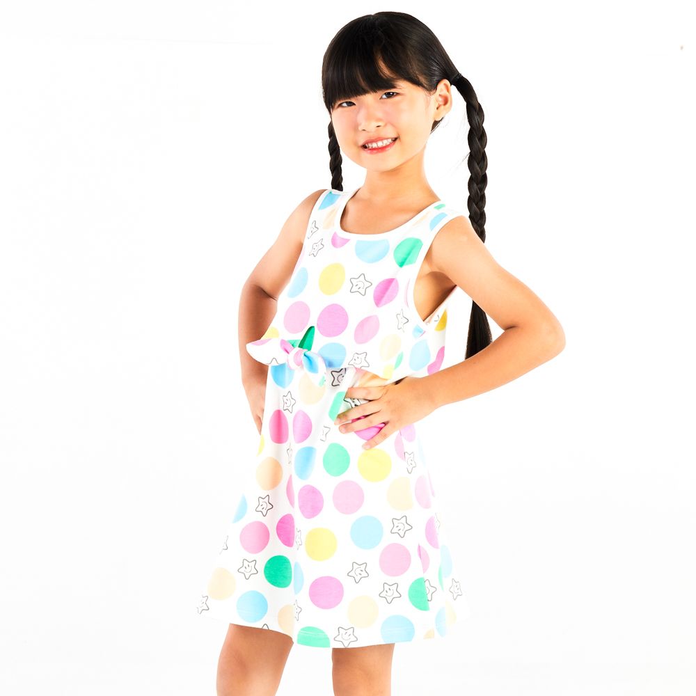 KNIT DRESS MIX COLOR 5 YEAR