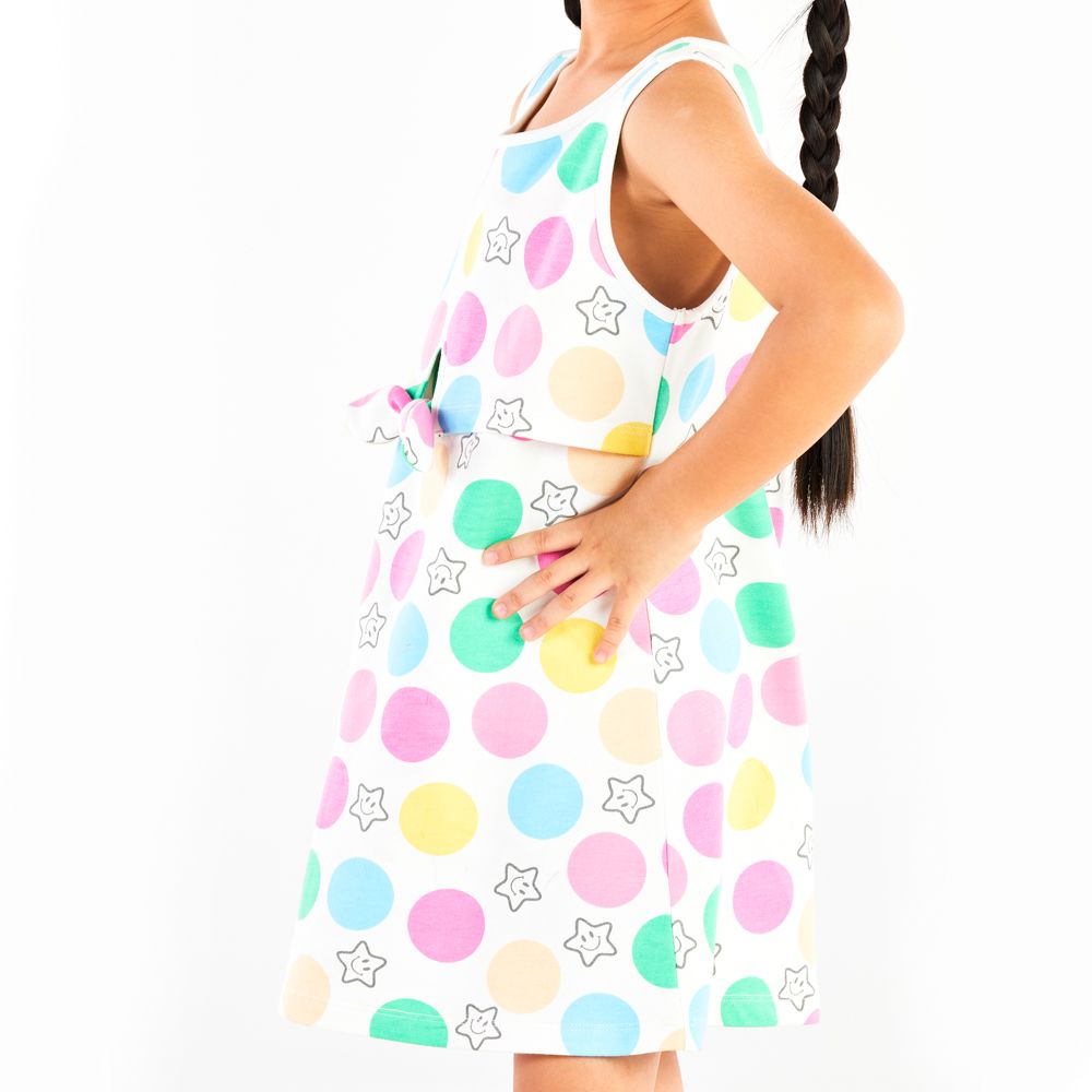 KNIT DRESS MIX COLOR 5 YEAR