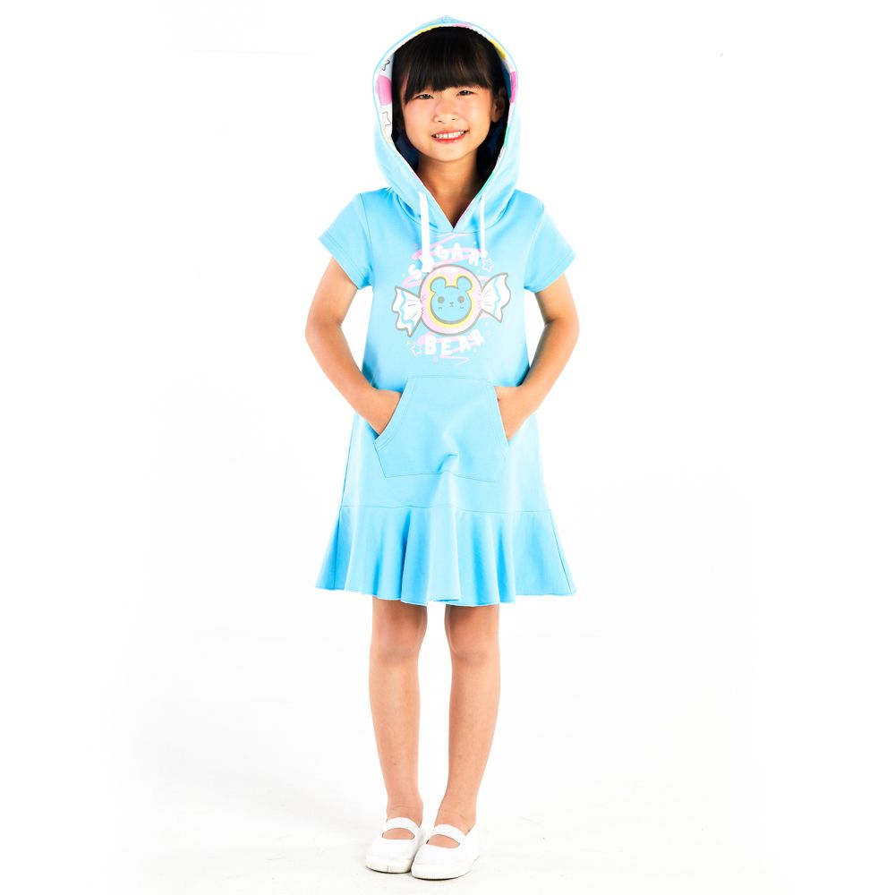 MESTYLE ชุดกระโปรงยืด สีฟ้า ไซซ์ 7 ปี