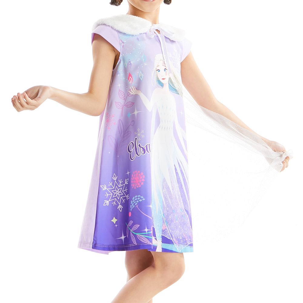 ชุดกระโปง FROZEN ม่วง 9 ปี