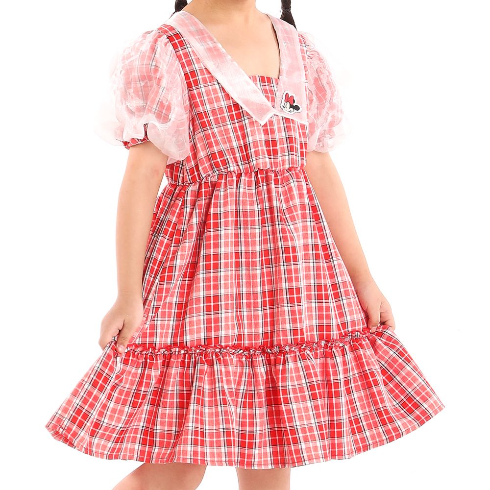 DISNEY DRESS WOVEN MINNIE RED 9 YEAR