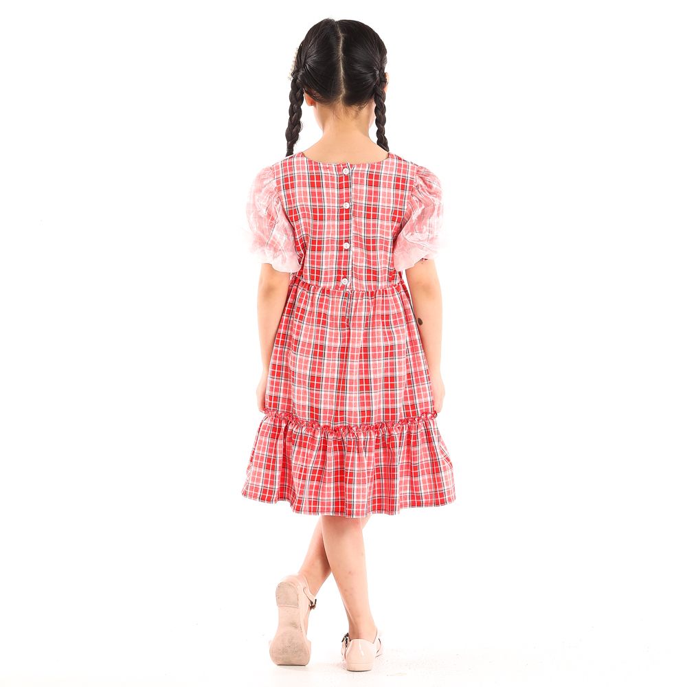 DISNEY DRESS WOVEN MINNIE RED 9 YEAR