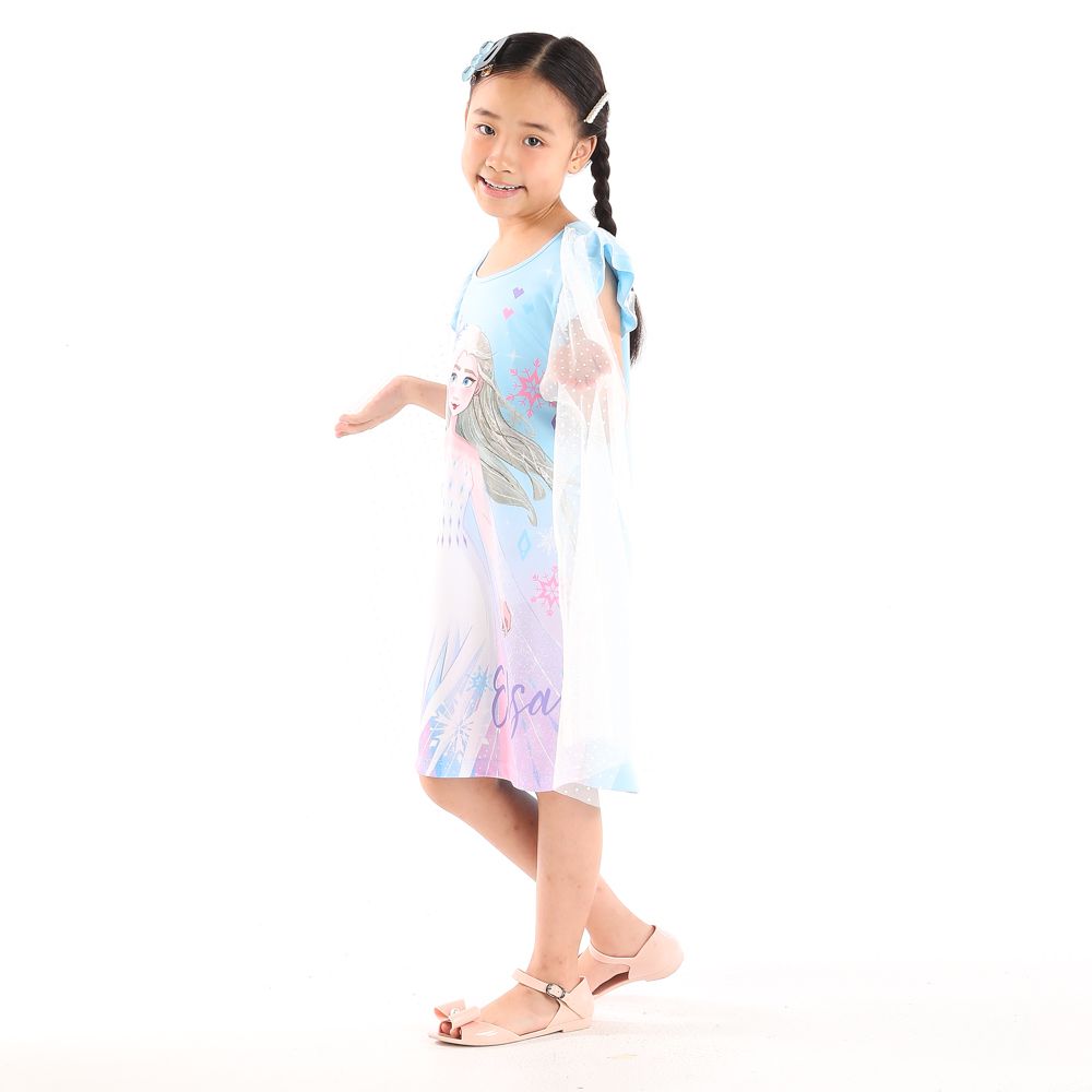 DISNEY KNIT DRESS FROZEN BLUE 9 YEAR