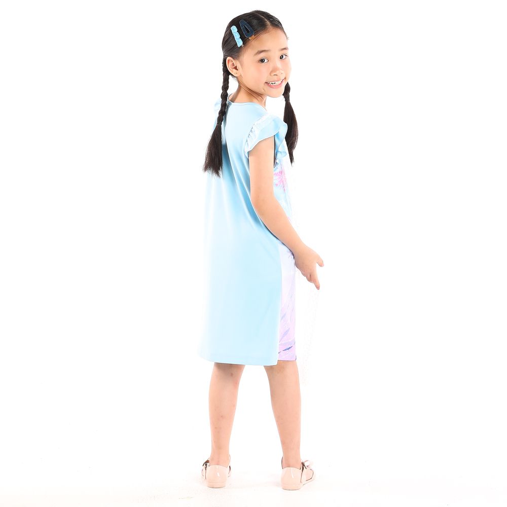 DISNEY KNIT DRESS FROZEN BLUE 9 YEAR