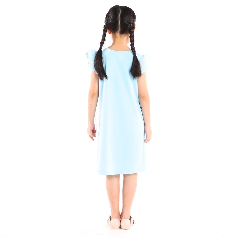 DISNEY KNIT DRESS FROZEN BLUE 9 YEAR