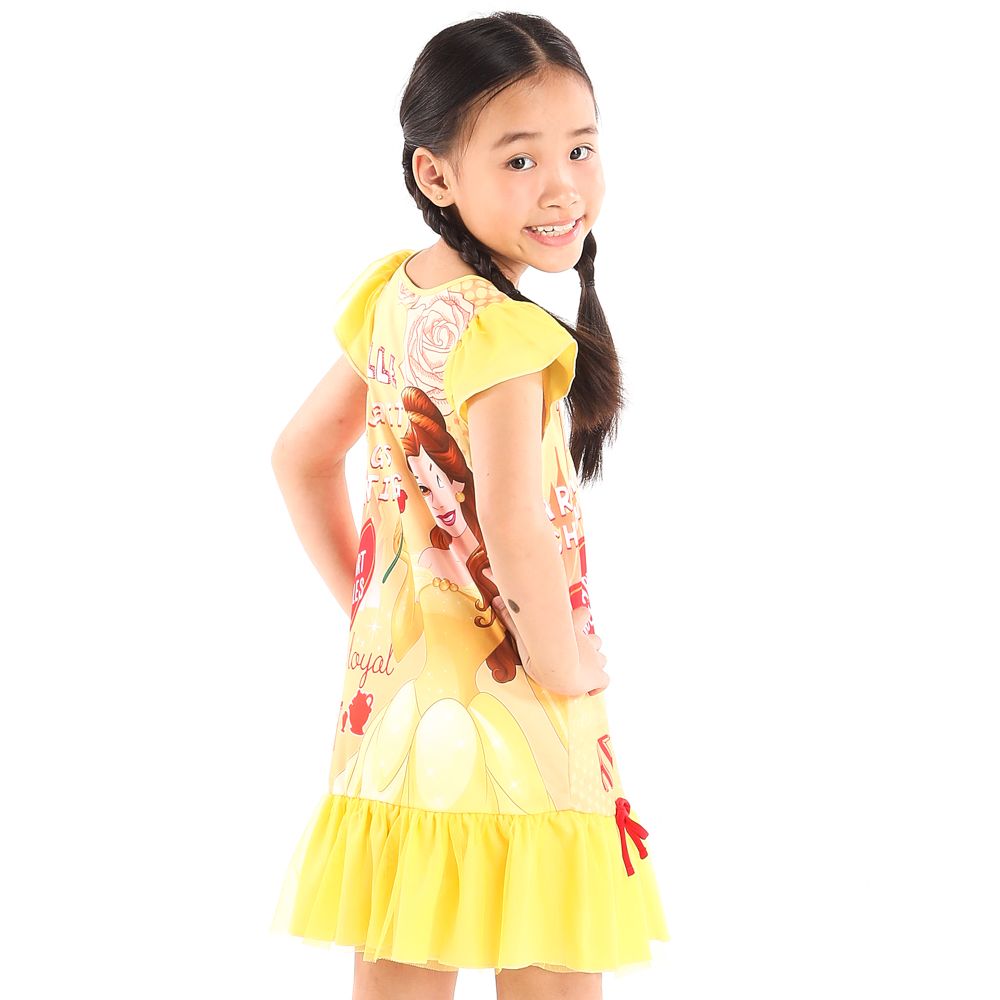 DISNEY KNIT DRESS BELLE YELLOW 5 YEAR