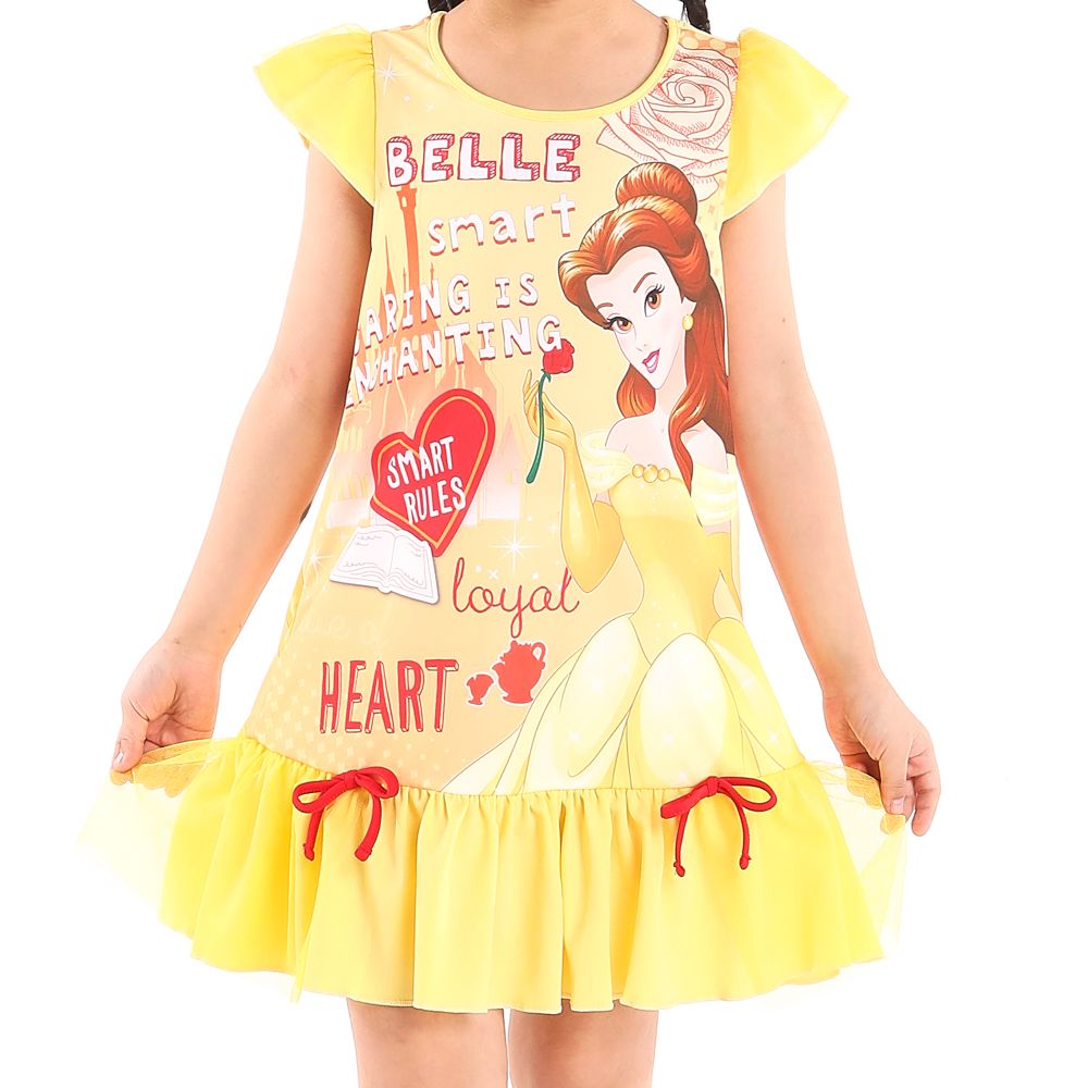 DISNEY KNIT DRESS BELLE YELLOW 9 YEAR