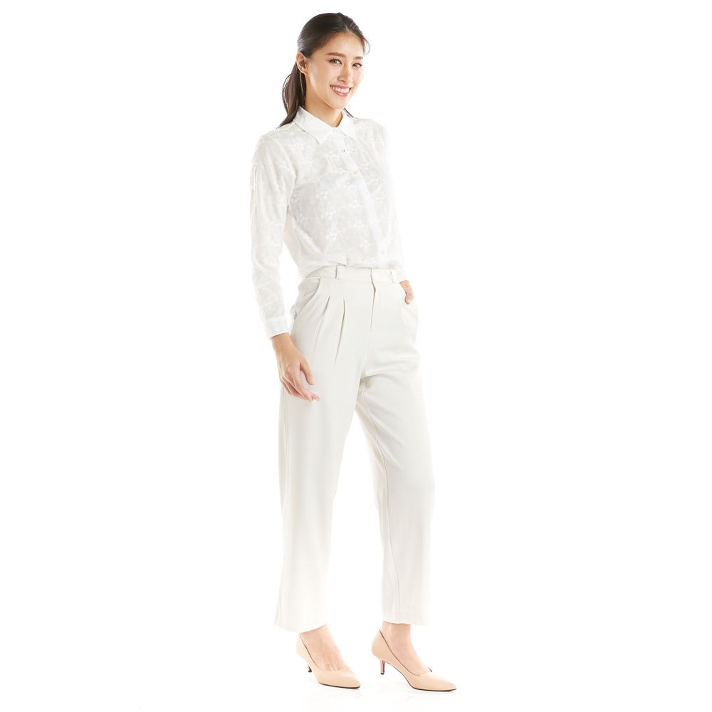 ME STYLE EMBROIDERY SHIRT WHITE XL