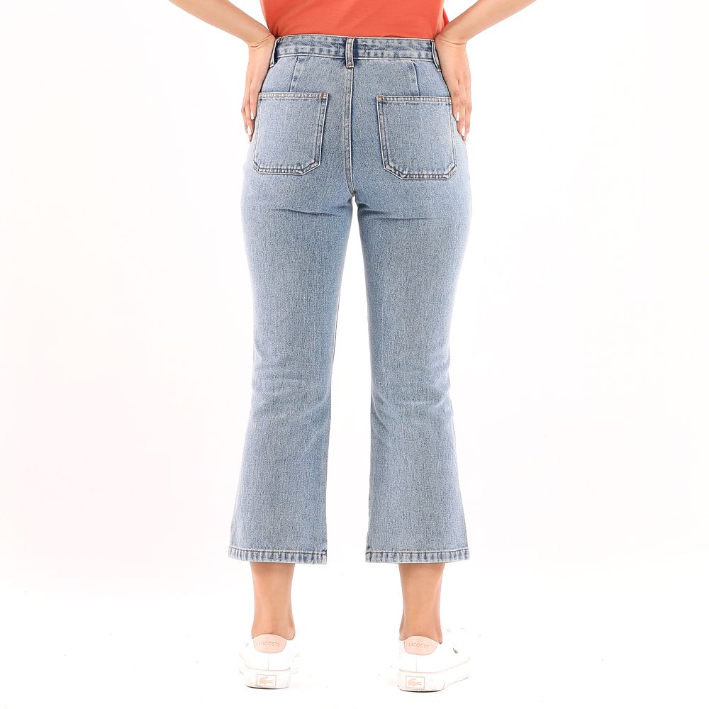 ME STYLE DENIM PANTS WITH PATCH POCKETS LIGHT BLUE XL