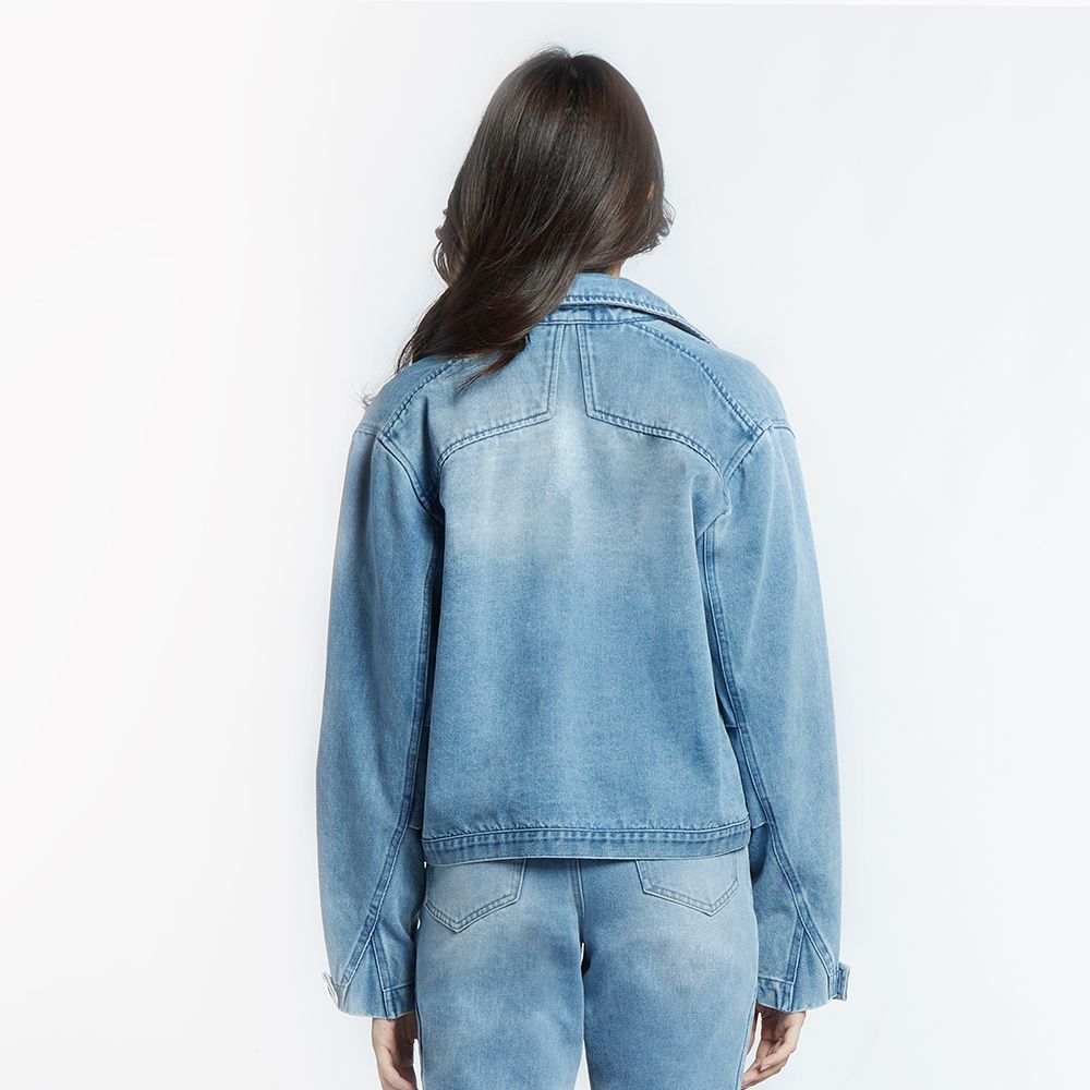 MESTYLE DENIM JACKET LIGHT BLUE SIZE L