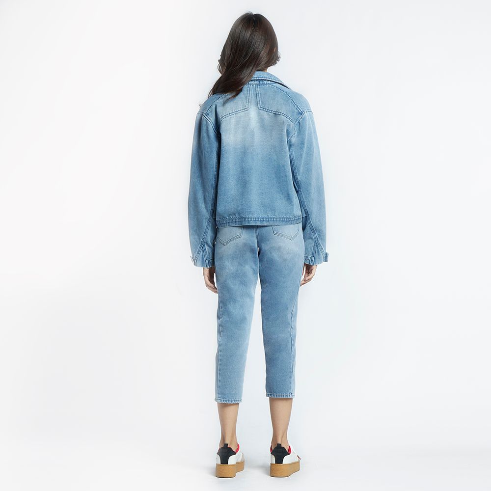 MESTYLE DENIM JACKET LIGHT BLUE SIZE L
