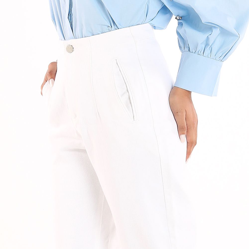 MESTYLE TWILL PANTS WHITE SIZE L