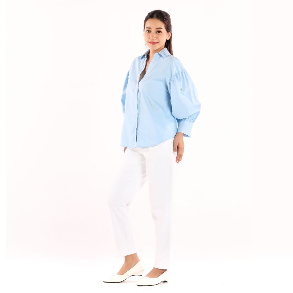 ME STYLE SHIRT WITH JEWEL BLUE XL