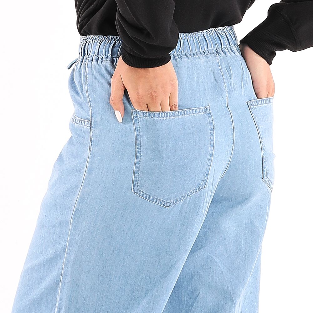 MESTYLE ยีนส์คาปรี สีกลาง ไซซ์ S