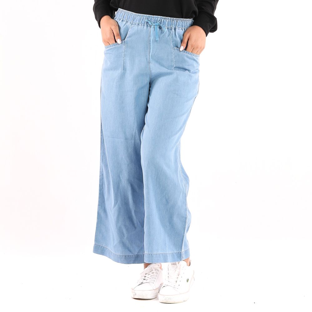 ME STYLE ยีนส์คาปรี สีกลาง XL