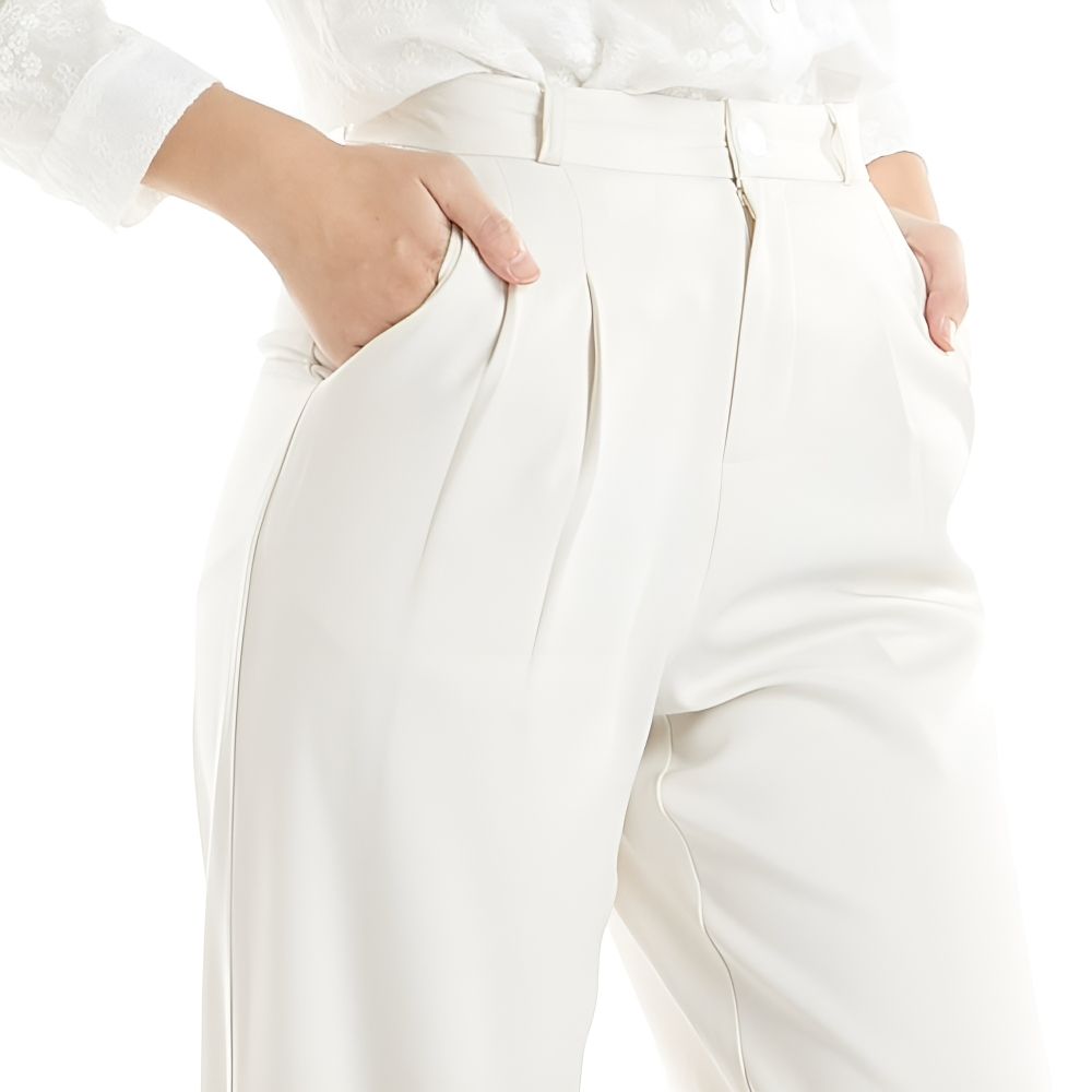 MY STYLE PANTS WITH DETAIL BEIGE S