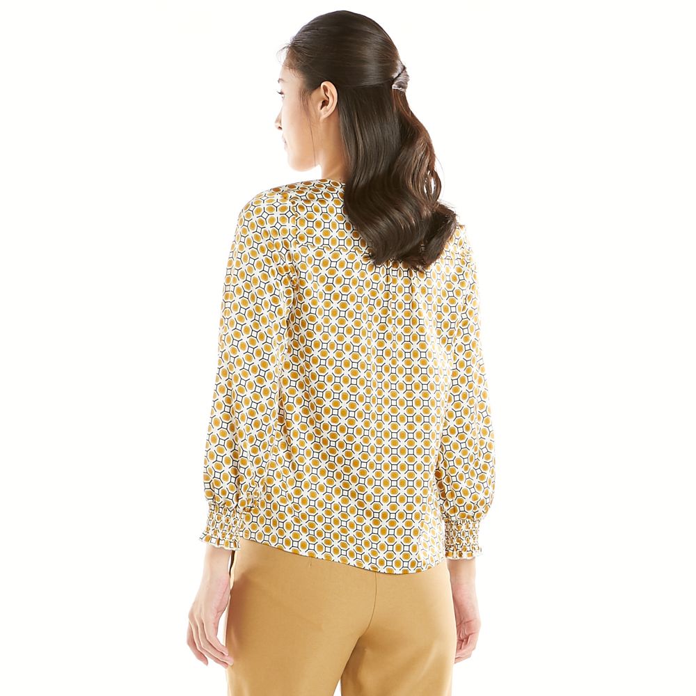 MESTYLE เสื้อพิมพ์ลาย สีน้ำตาล ไซซ์ L