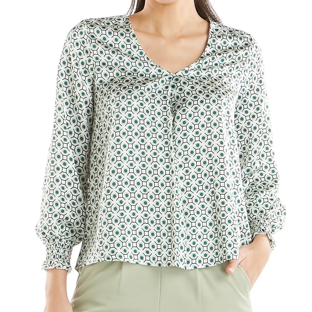 ME STYLE เสื้อพิมพ์ลาย เขียว S