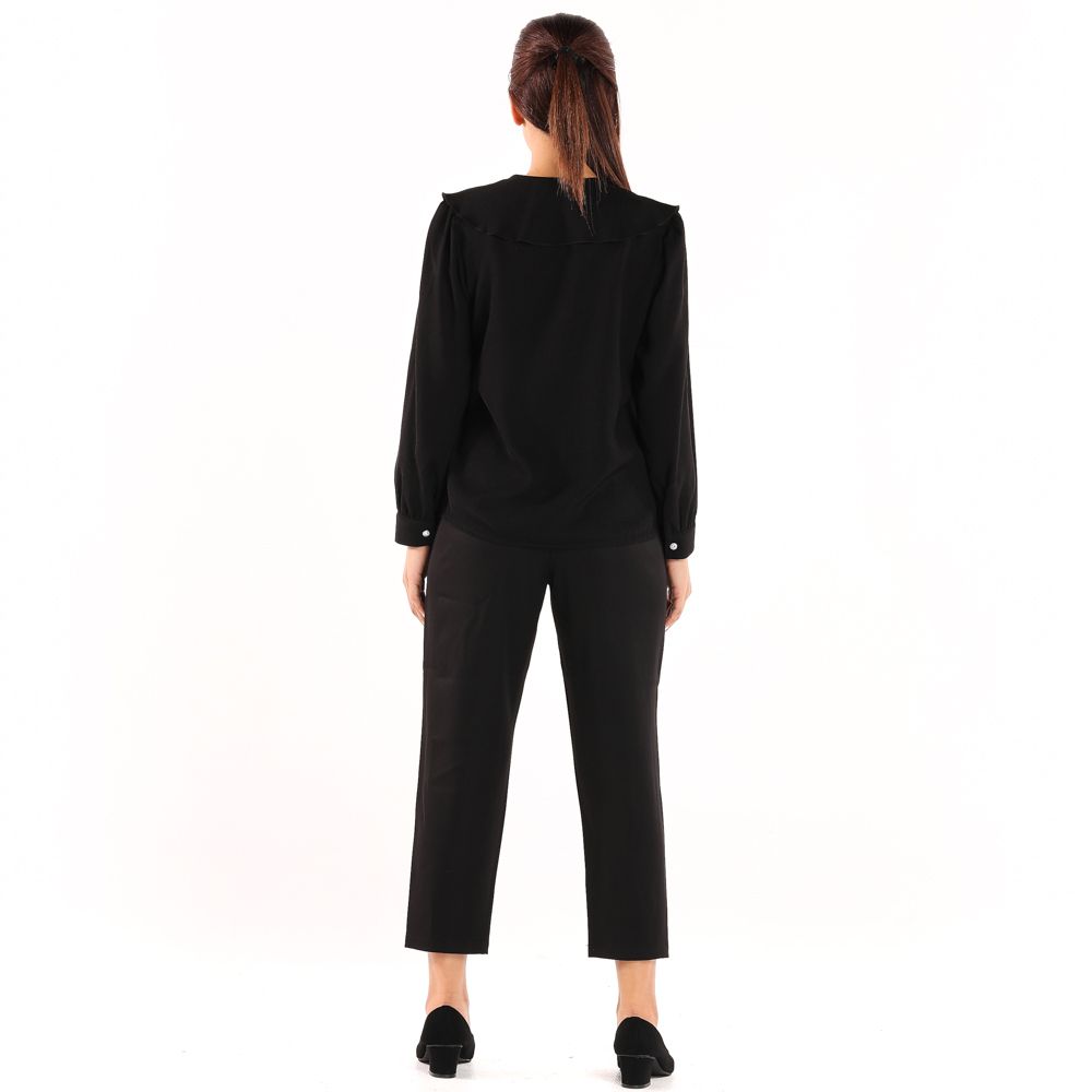 MESTYLE BLOUSE WITH DETAIL BLACK SIZE M