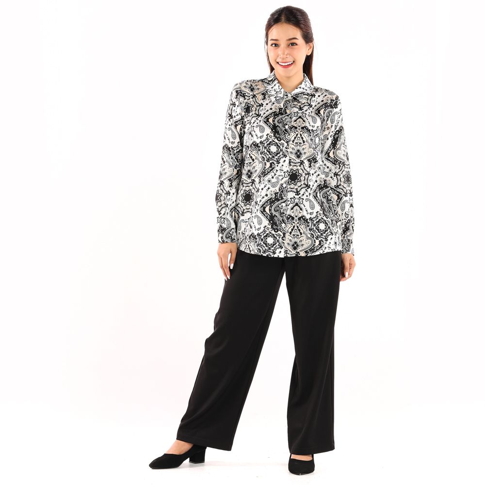 ME STYLE เสื้อพิมพ์ลาย ดำ M