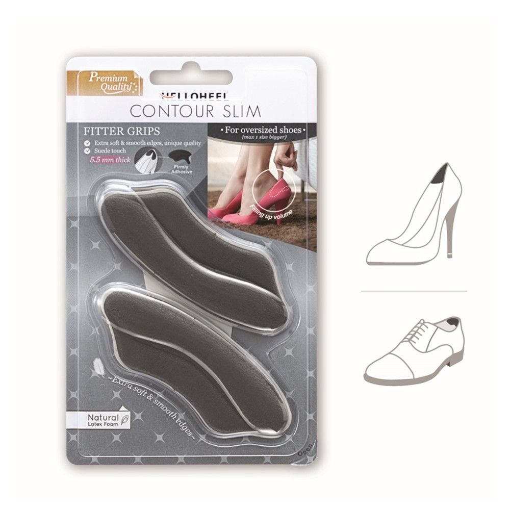 เฮลโลฮีล แผ่นกันรองเท้ากัดหลวม สีเทา