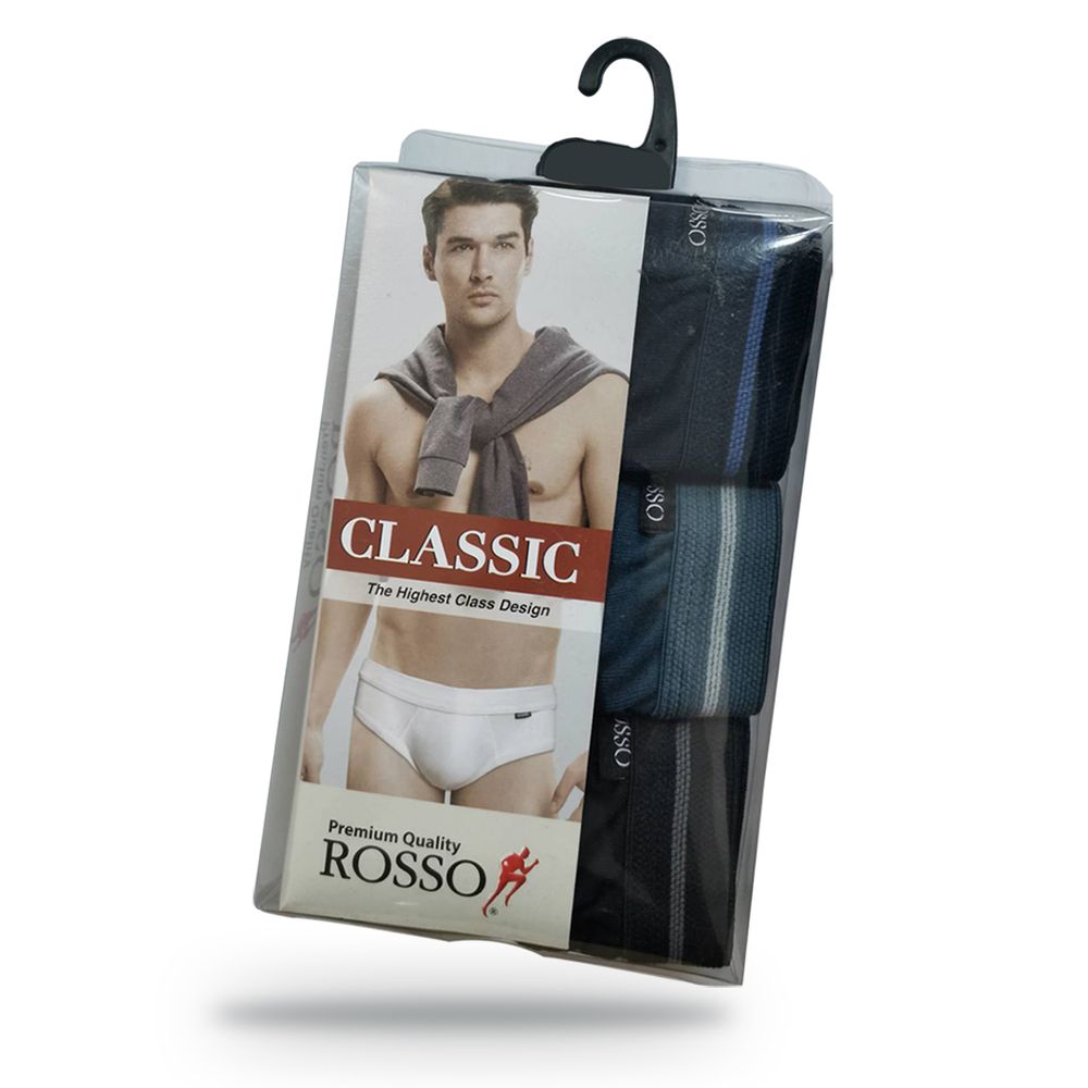 ROSSO กางเกงในชาย3ตัวคละสี M