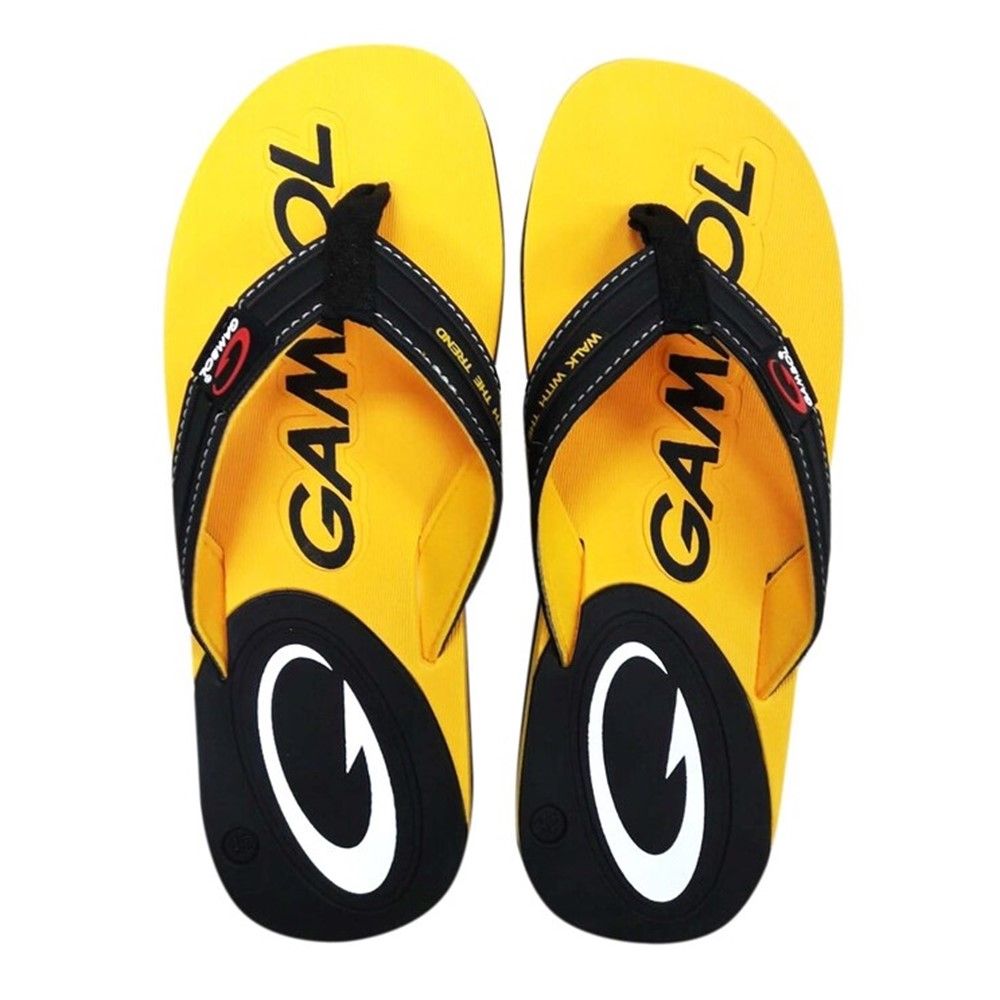 GAMBOL รองเท้าแตะสีเหลือง ไซส์42