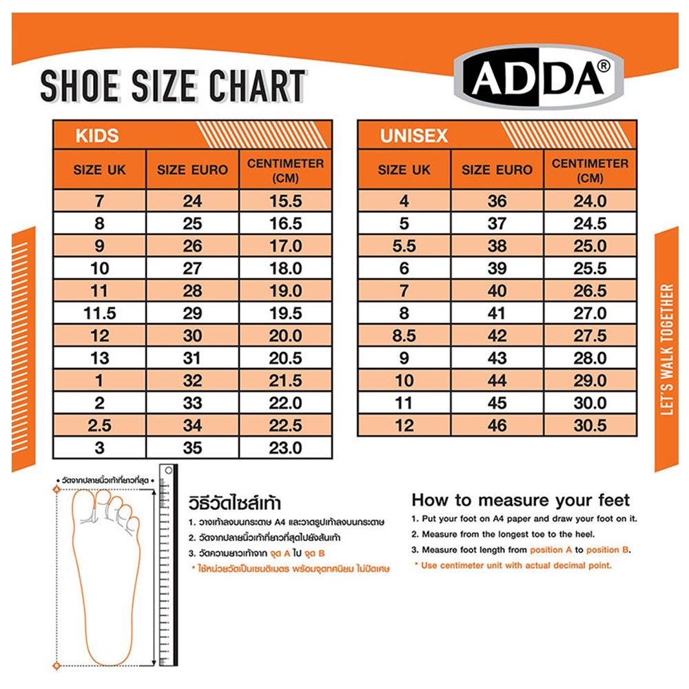 ADDA รองเท้าแตะชาย แบบสวมสีน้ำตาล ไซส์ 43