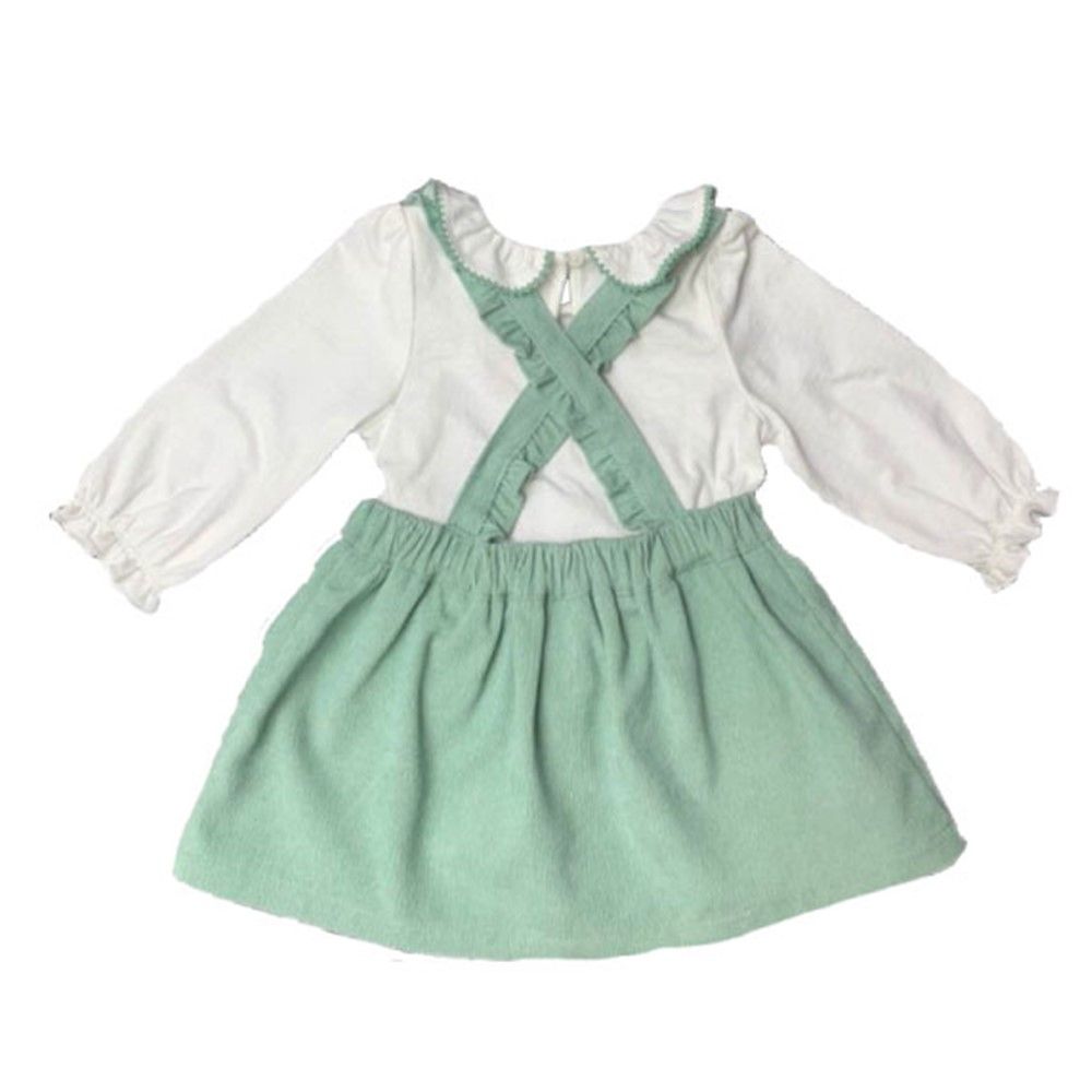 MESTYLE DUNGAREES WITH TOP HOMMY GREEN SIZE 12-18 MOTH