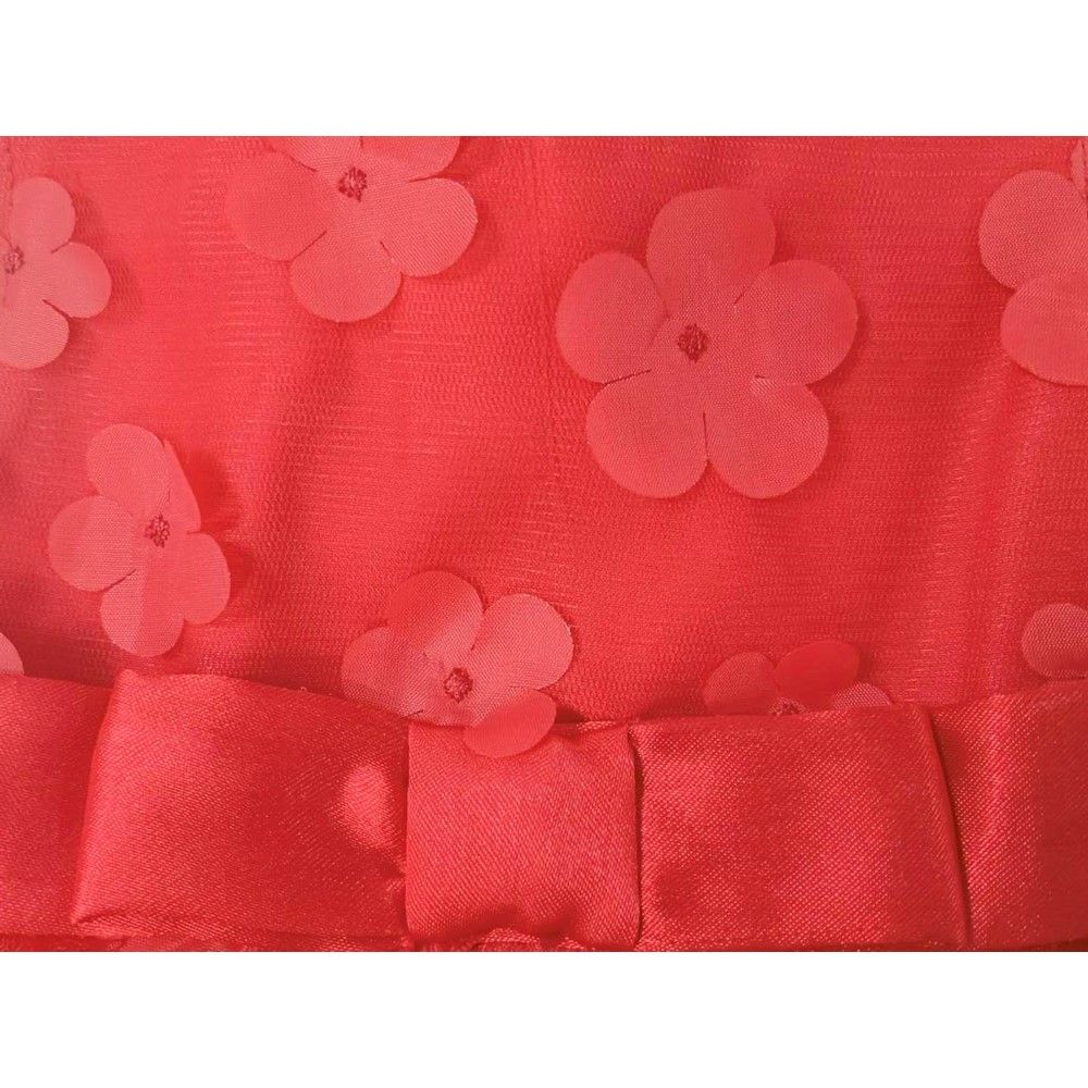 WOVEN DRESS LITTLE ANGEL RED 12-18 MONTH