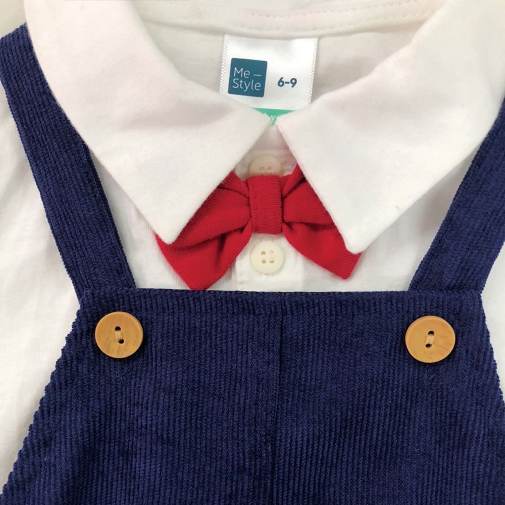 DUNGAREE WITH TOP GALACTIC NAVY BLUE 3-6 MONTH