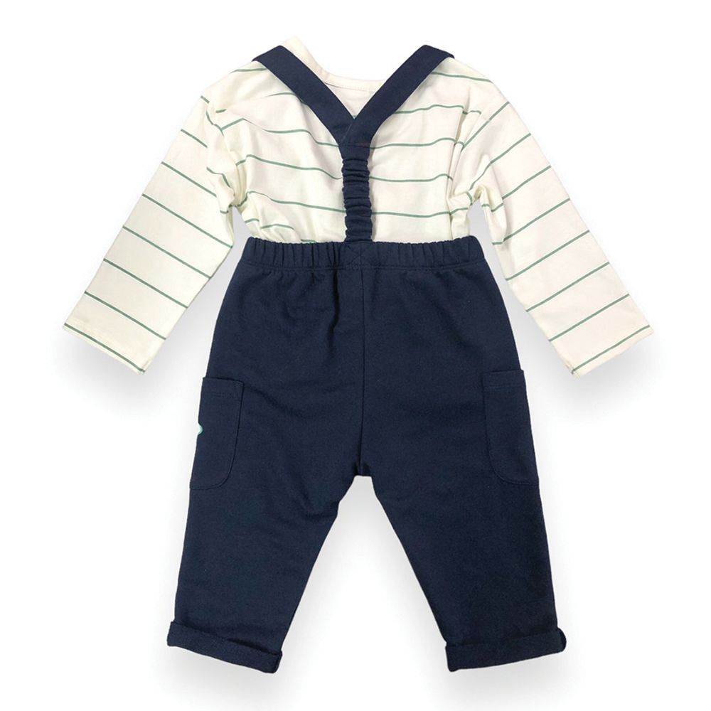 MESTYLE ชุดเอี๊ยมและเสื้อ สีกรมท่า ไซซ์ 3-6 เดือน