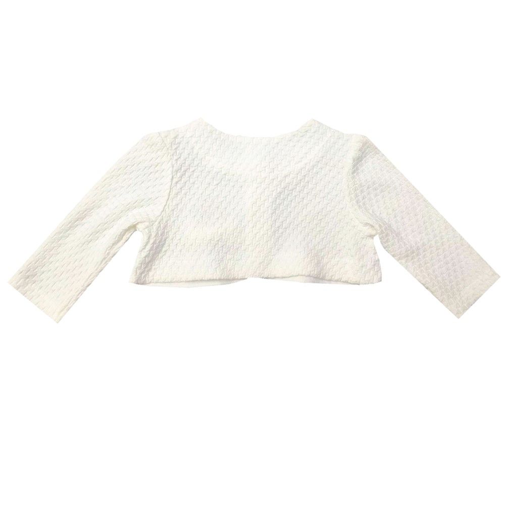ME STYLE KNIT CARDIGAN HOMMY WHITE 9-12 MONTH