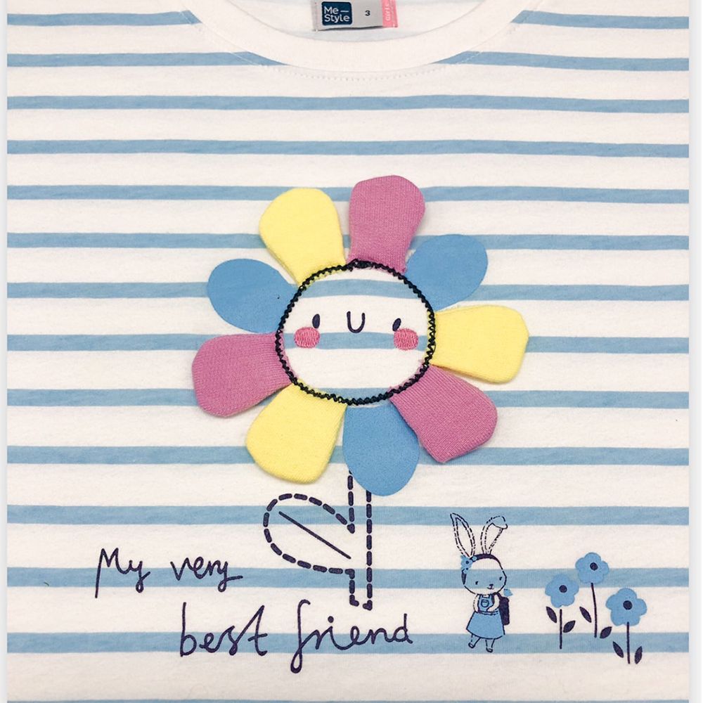 MESTYLE เสื้อลายริ้ว PLAYFUL สีฟ้า ไซซ์ 4 ปี