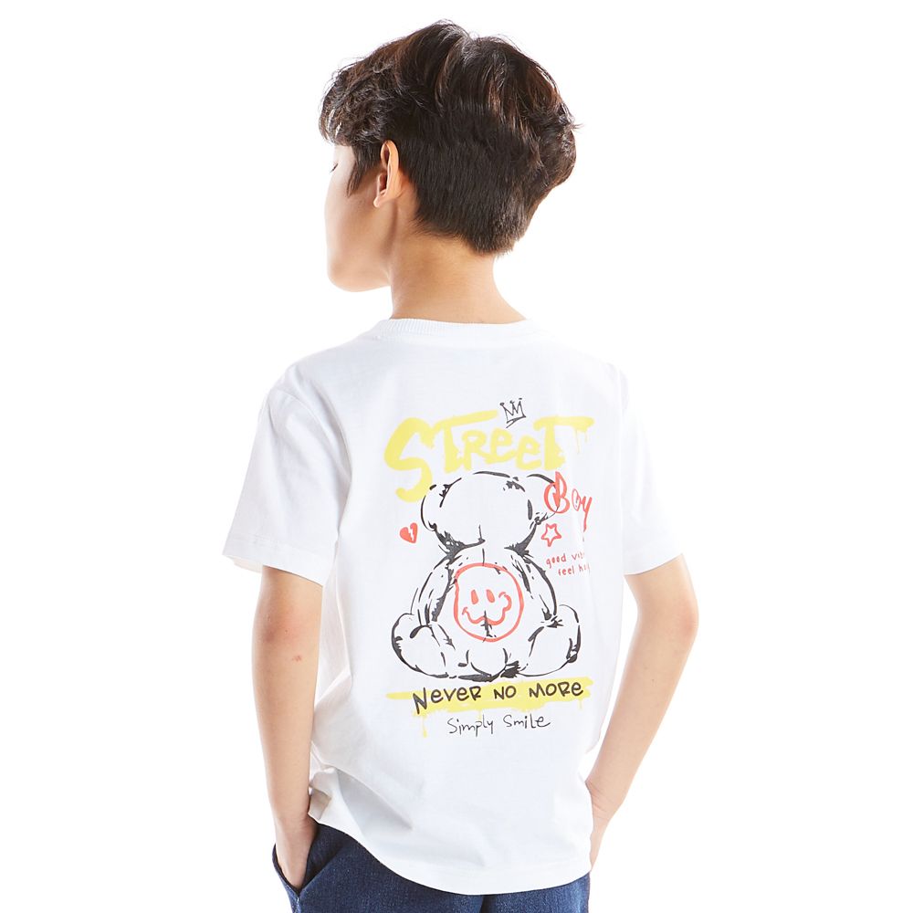 เสื้อแขนสั้นCOOL BEARS ขาว 5 ปี