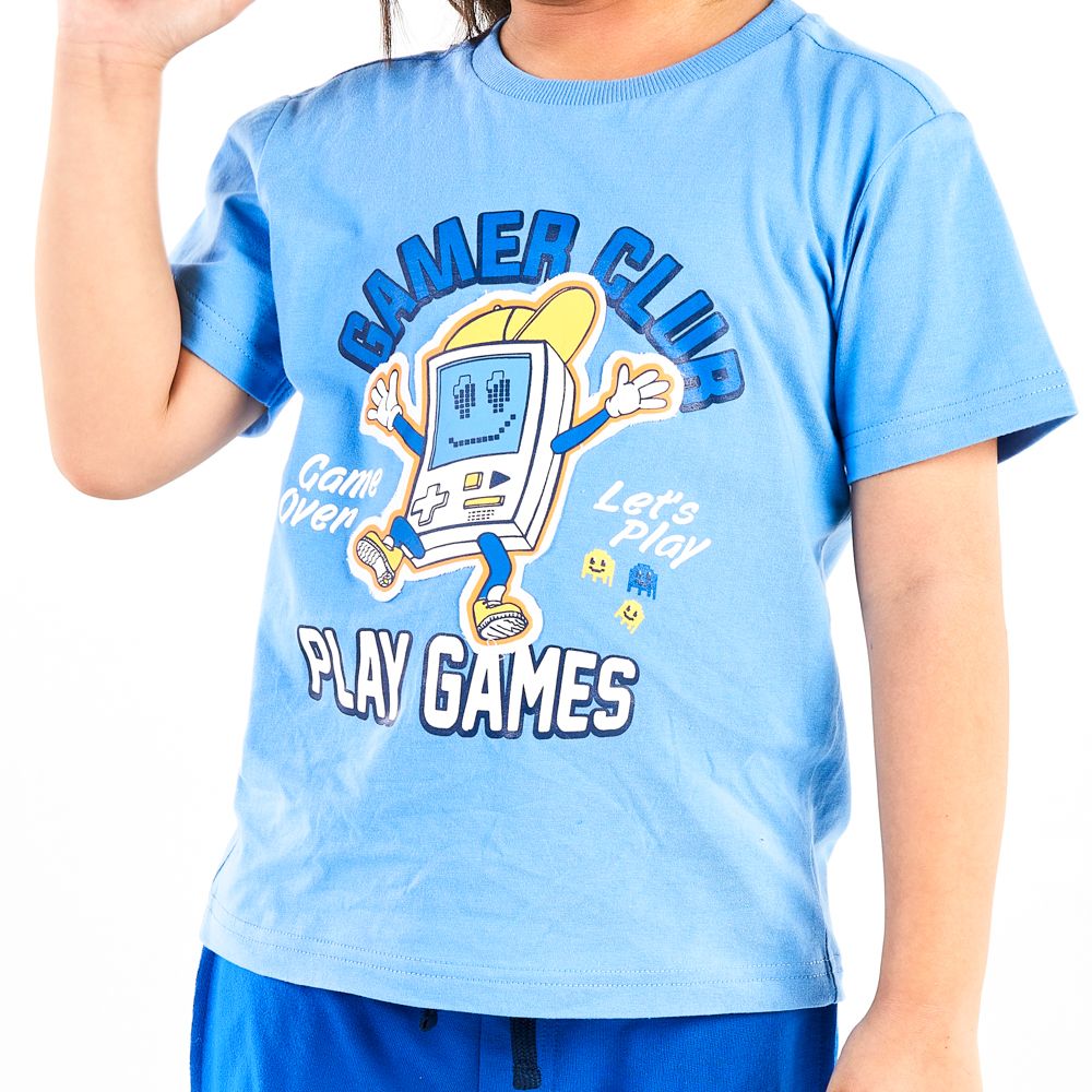 MESTYLE T-SHIRT RETRO BLUE SIZE 7 YEAR