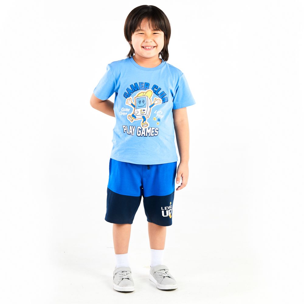 MESTYLE T-SHIRT RETRO BLUE SIZE 9 YEAR