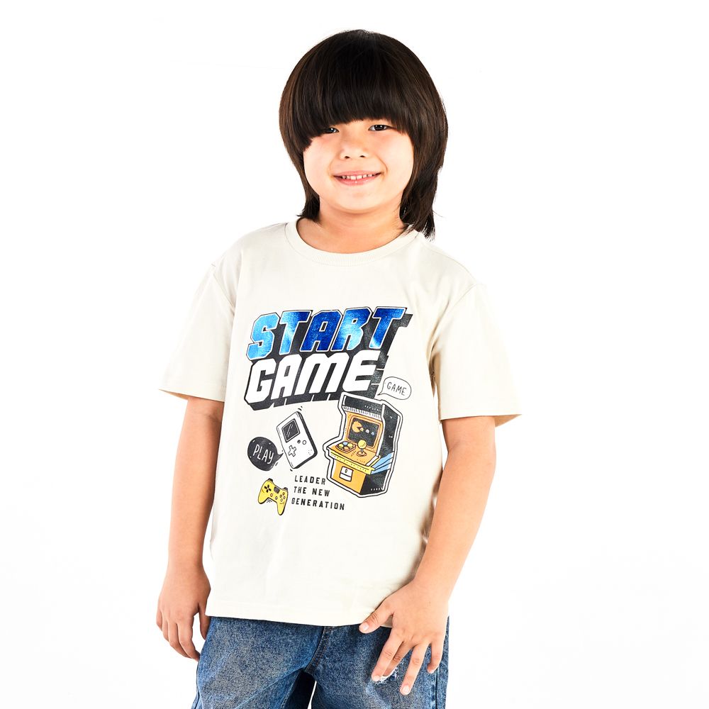 T-SHIRT RETRO BEIGE 5 YEAR