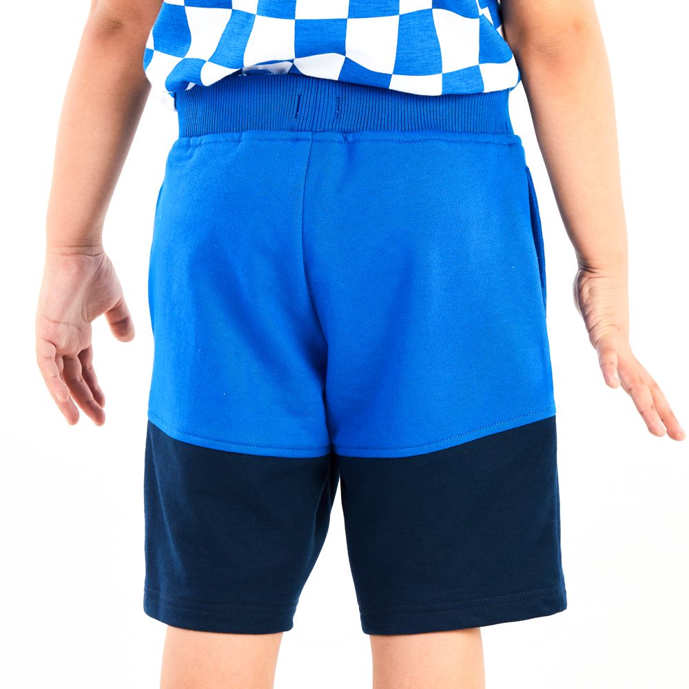 KNIT SHORTS RETRO BLUE 7 YEAR
