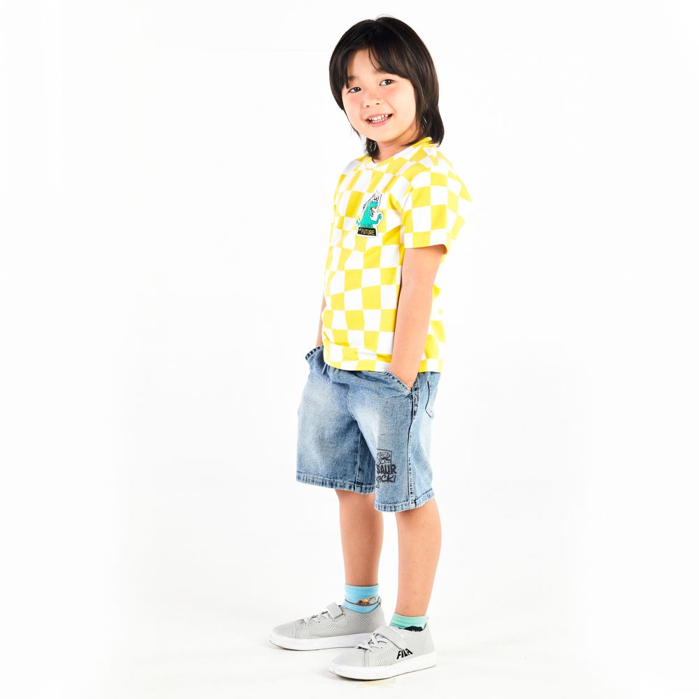 T-SHIRT DUDE DINO YELLOW 5 YEAR