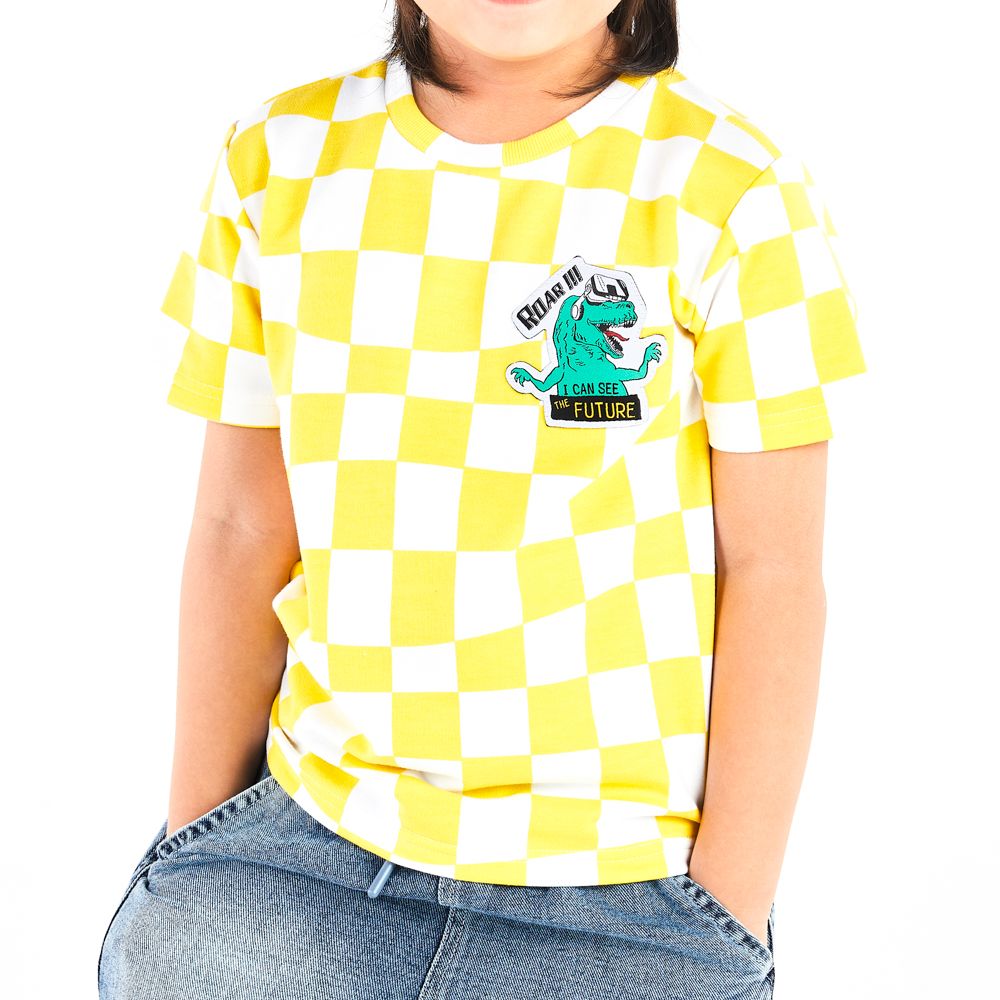 T-SHIRT DUDE DINO YELLOW 5 YEAR