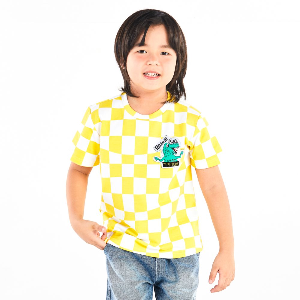 T-SHIRT DUDE DINO YELLOW 5 YEAR