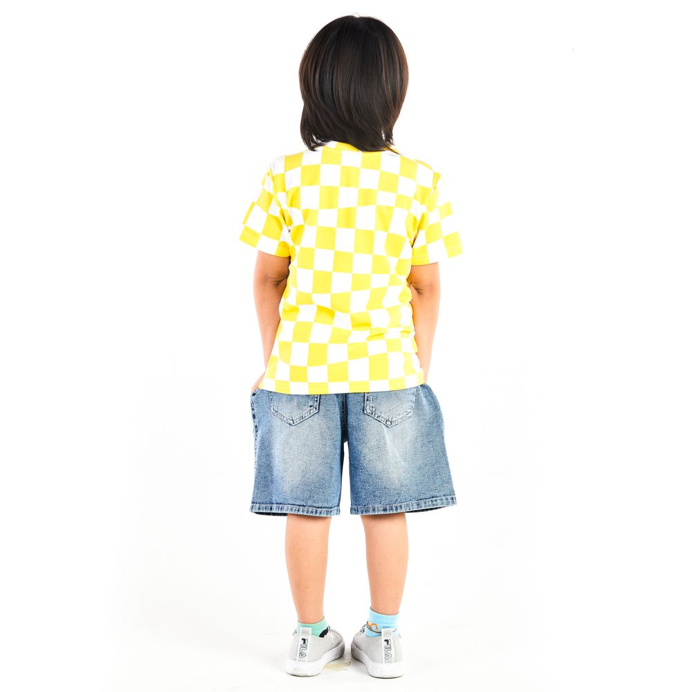T-SHIRT DUDE DINO YELLOW 7 YEAR