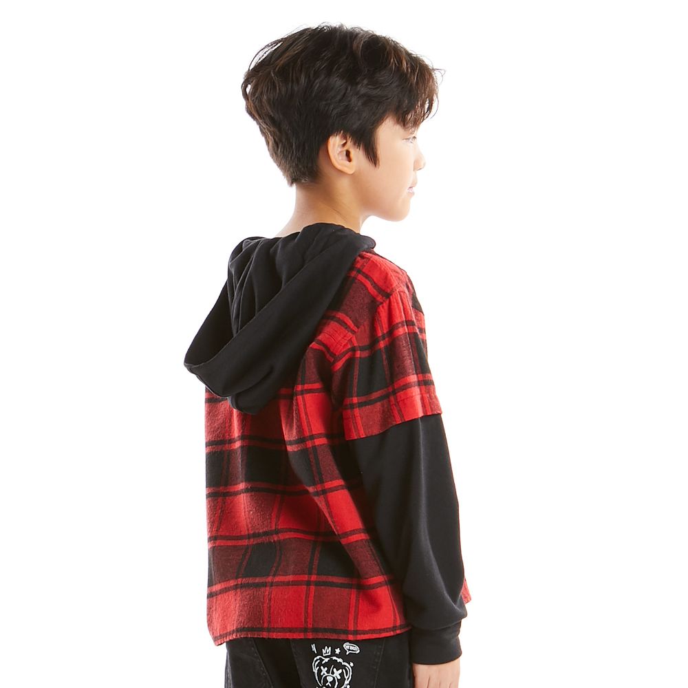 MESTYLE SHIRT WOVEN COOL BEARS RED SIZE 7 YEAR