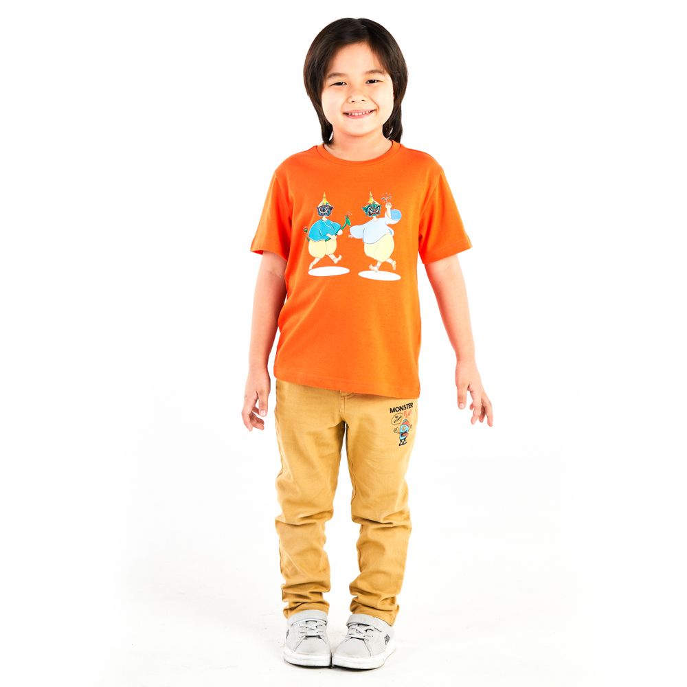 MESTYLE T-SHIRT YOUNG DESIGN ORANGE ORANGE SIZE 7 YEAR