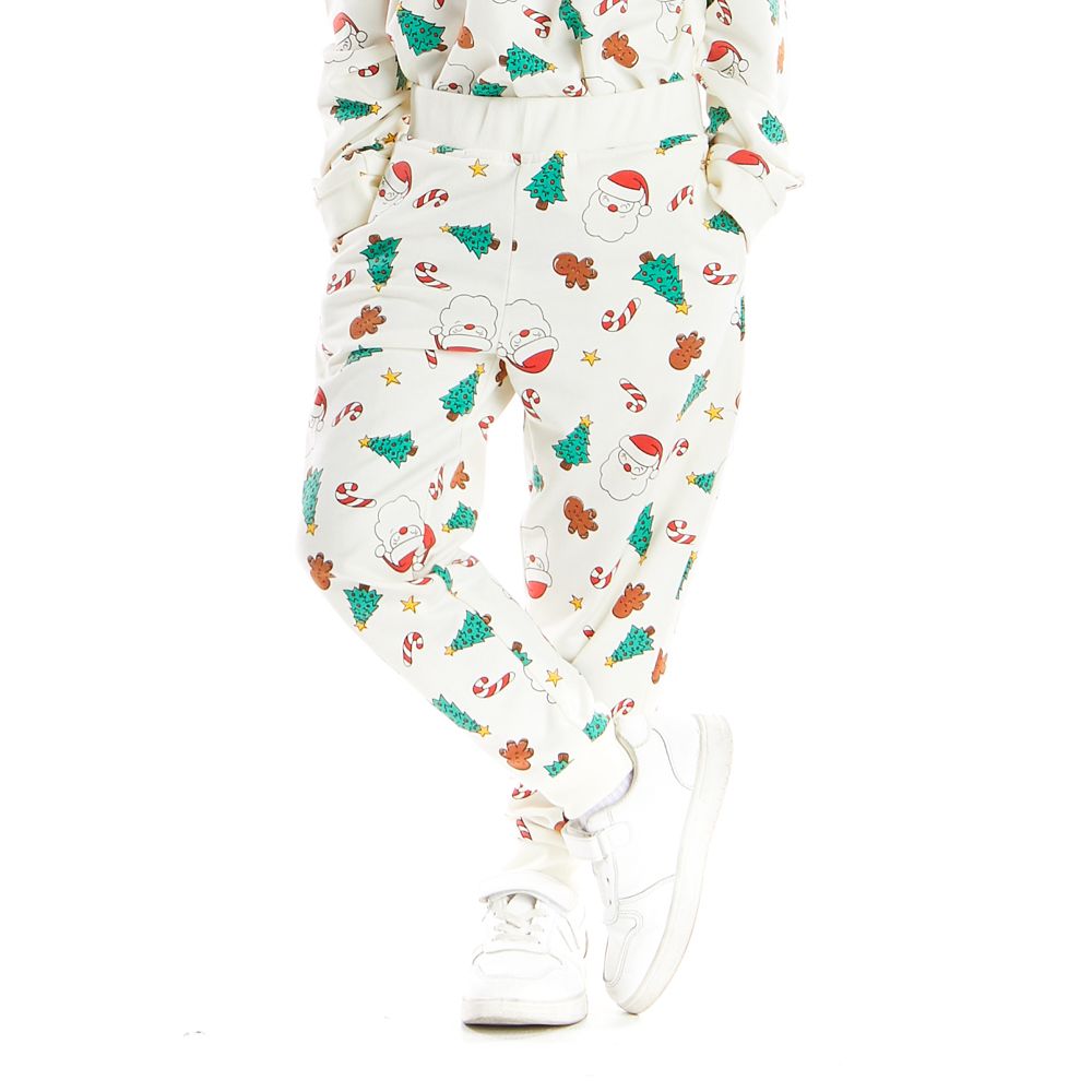 KNIT PANTS SANTA MIX COLOR 5 YEAR